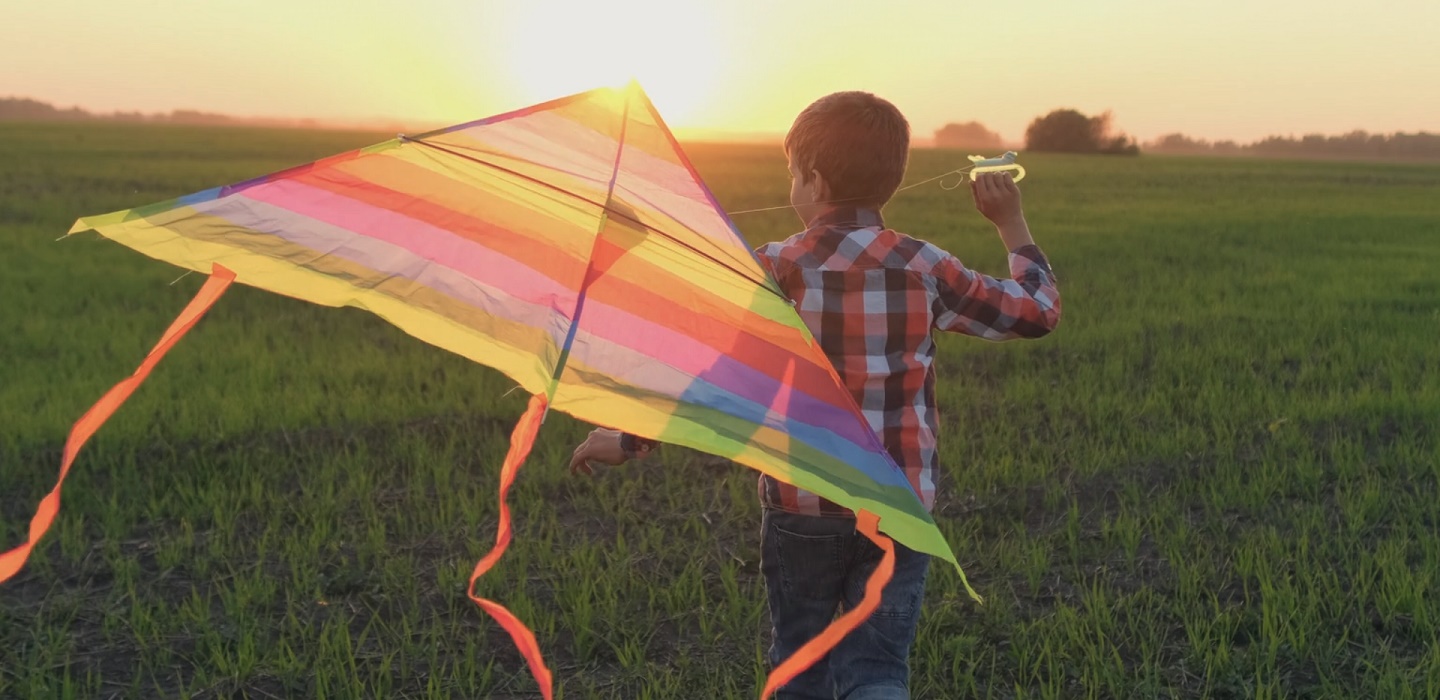 Boy with kite